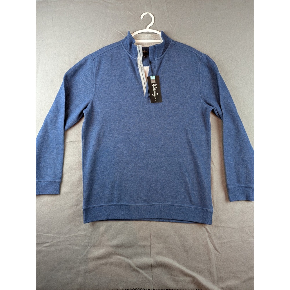 Walter Hagen Mens Perfect 11 Pique Fleece 1/4 Zip Navy Heather M MGA36103VC